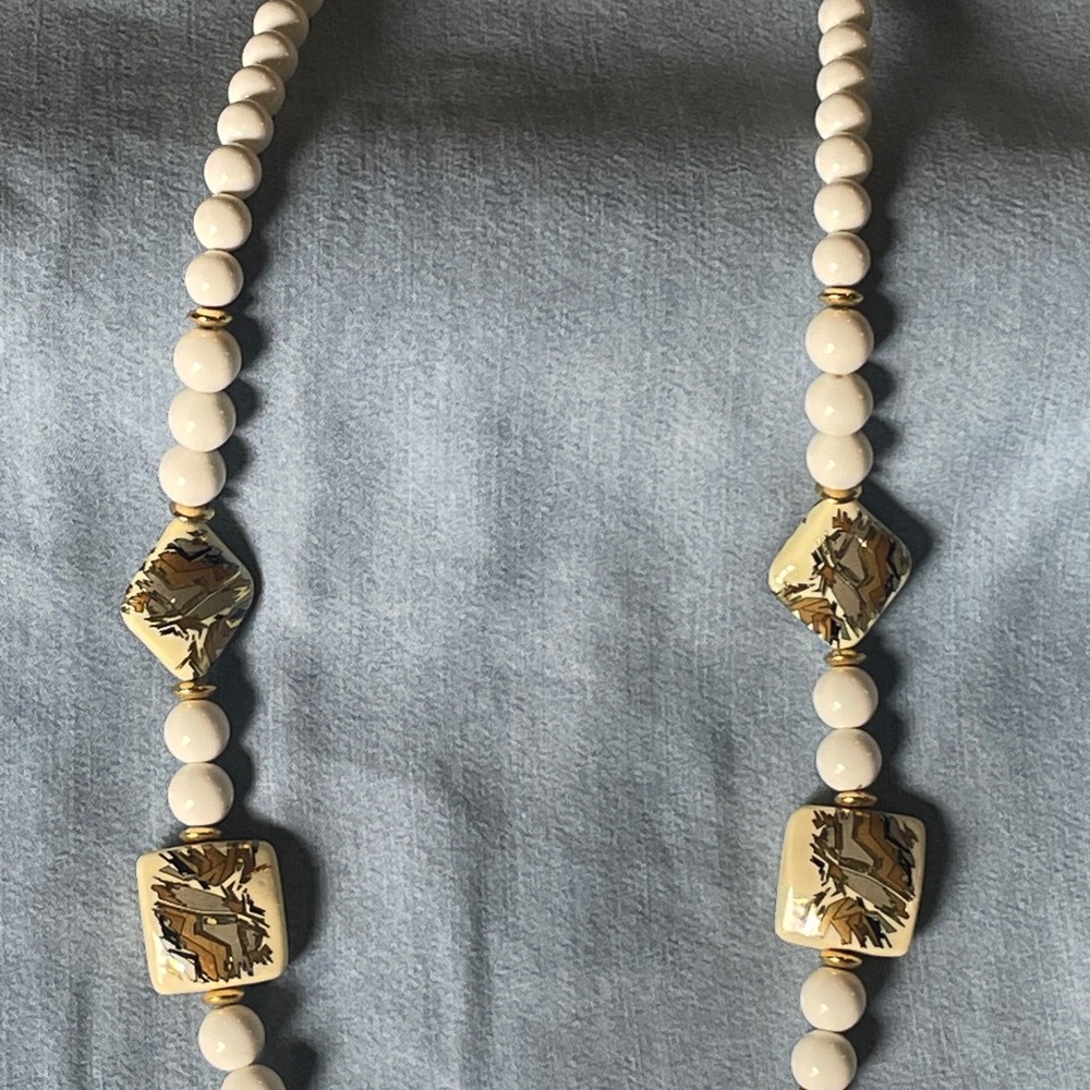 Vintage long strand necklace-made in Japan